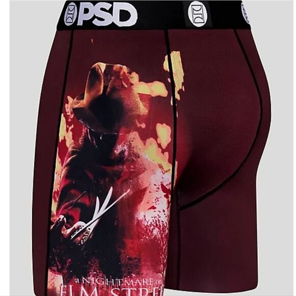 PSD Nightmare On Elm Street Freddy Boxer Briefs- Dark Red - Picture 1 of 5